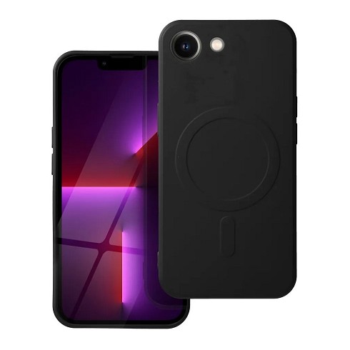 Custodia Soft Touch con magnete per iPhone 16e black