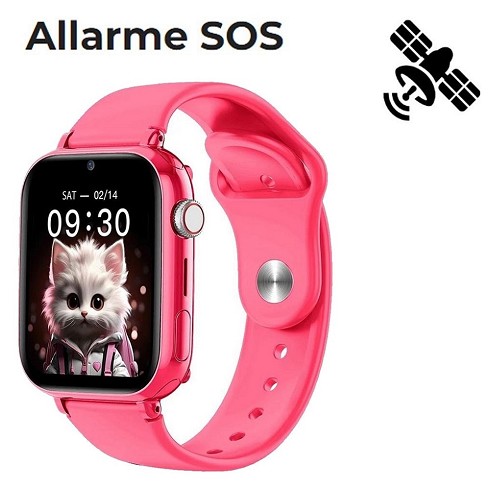 Smartwatch 4G Maxcom FW59 pink - Posizione GPS, videochiamate, SOS