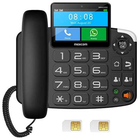 <span style="font-weight: lighter;">Cellulare </span><span style="font-weight: lighter;">Desktop</span> dual sim 4G Maxcom MM42D SE, Whatsapp, Android 12, 16+2 GB