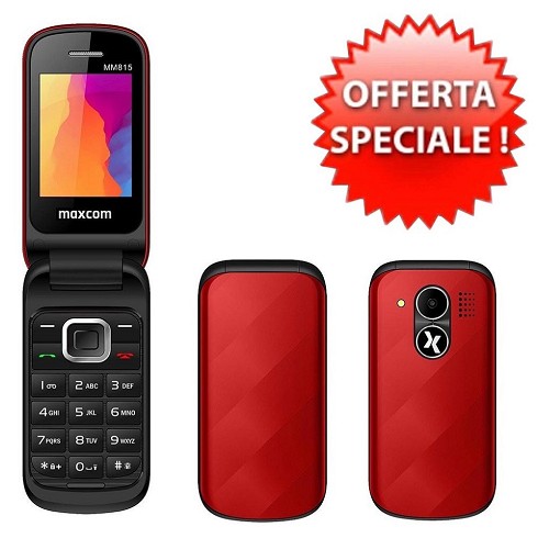Cellulare MAXCOM MM815 red - PREZZO RIBASSATO