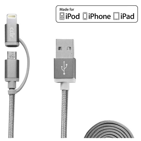 Cavo 2 in 1 Lightning Made for Apple  + Micro USB