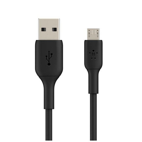 Cavo ricarica Micro USB 30cm black bulk
