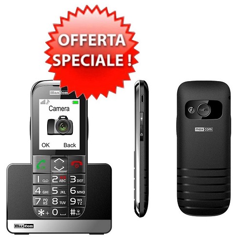 Cellulare MAXCOM Comfort Senior MM720BB black - PREZZO RIBASSATO