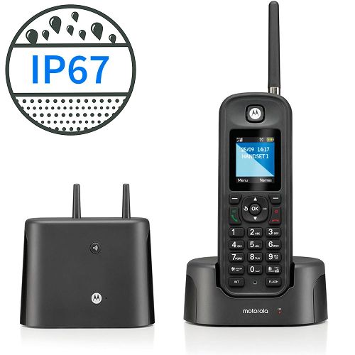 Motorola O201 black - cordless dect ultra long range robusto IP67