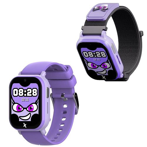 Smartwatch 4G Maxcom FW49 Kiddo2 - GPS, violet + cinturino di pagamento NFC