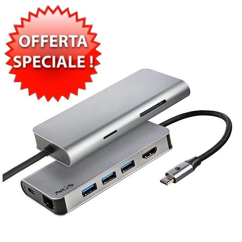 NGS WONDER DOCK 8 - Hub USB-C 8 in 1