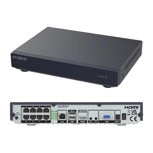 Strong NVR a 12 canali 8 POE