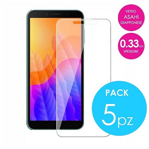 5 pz. Pellicole vetro temperato ULTRA per Huawei Y5P 2020