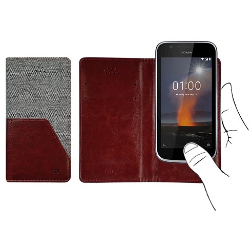 Custodia Pocket Diary Duo per Nokia 1 (2018) grey