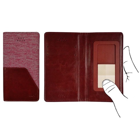 Custodia Pocket Diary universale pink-red - M: 14,3 x 7 x 1,1 cm