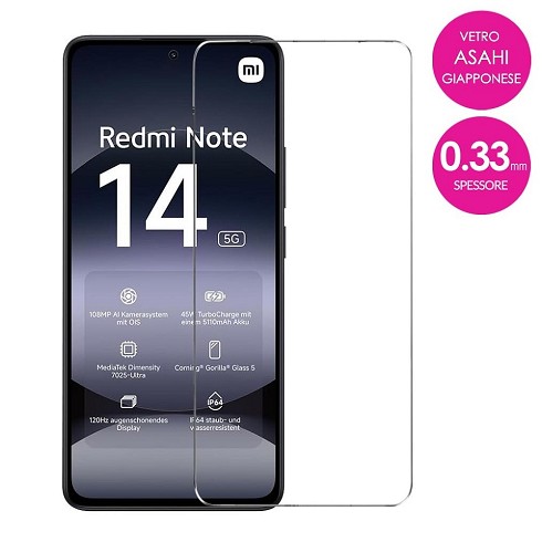 Pellicola in vetro temperato ULTRA per Xiaomi Redmi Note 14 4G/5G