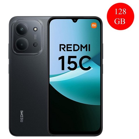 Xiaomi Redmi 15C 4G Italia 128 + 4 GB midnight black