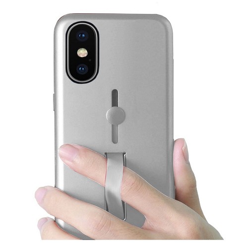 Ring case per iPhone X, Xs silver