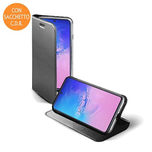 Custodia a libro Satin per Samsung Galaxy S10 Lite grey bulk