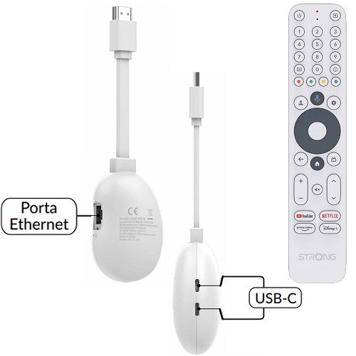 Strong LEAP-NEVE Dongle 4K certificato Google TV