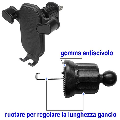 Ypsilonb3 Supporto da griglia aerazione black