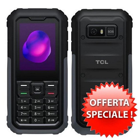 TCL 3189D Rugged Senior Phone con Tasti Grandi Tasto SOS, Bluetooth impermeabile IP68