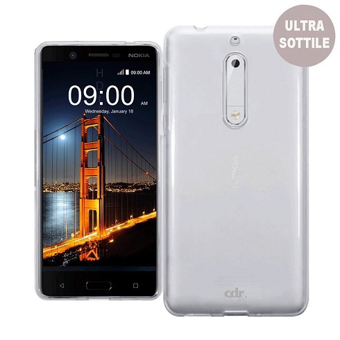 Custodia TPU ultra sottile Skinny Case per Nokia 5 white