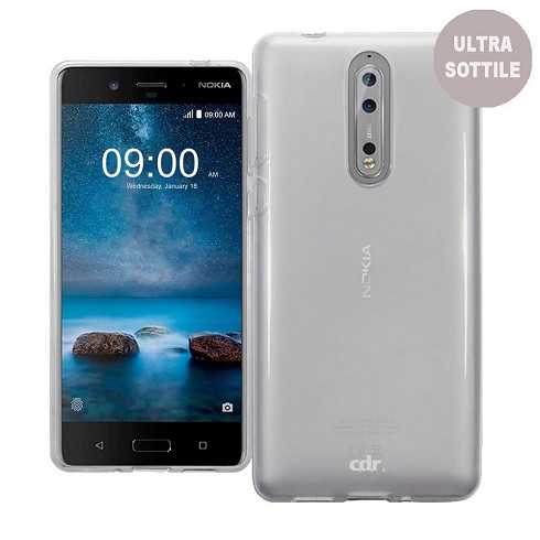 Custodia TPU ultra sottile Skinny Case Nokia 8 white