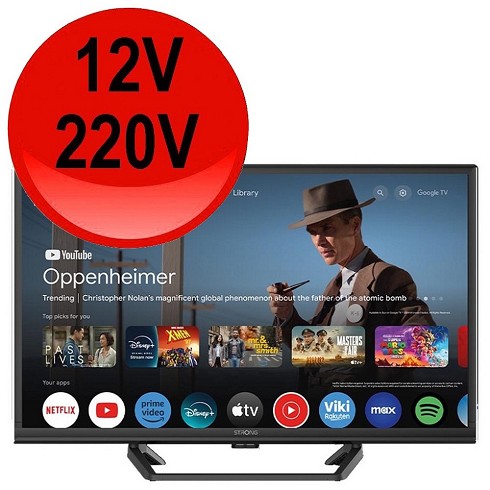 Strong TV Led SMART 24" 12/220V DVB-T2 black