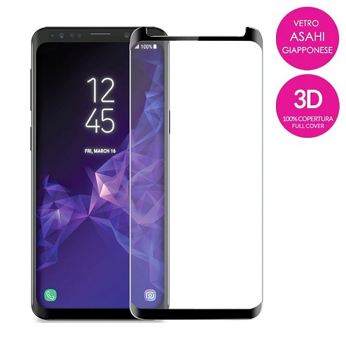 Pellicola in vetro ULTRA 3D (full) per Galaxy S9 black