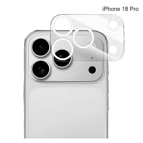 Vetro temperato per fotocamera iPhone 18 Pro - trasparente