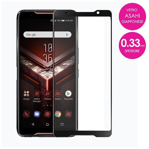 Pellicola in vetro temperato ULTRA per Asus Rog Phone con bordi nero