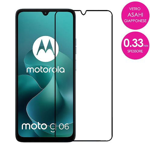Pellicola in vetro temperato ULTRA per Motorola G06/G06 Power bordi black