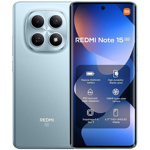Cellulare Xiaomi Redmi Note&nbsp;15 5G Italia 8/256GB glacier blue