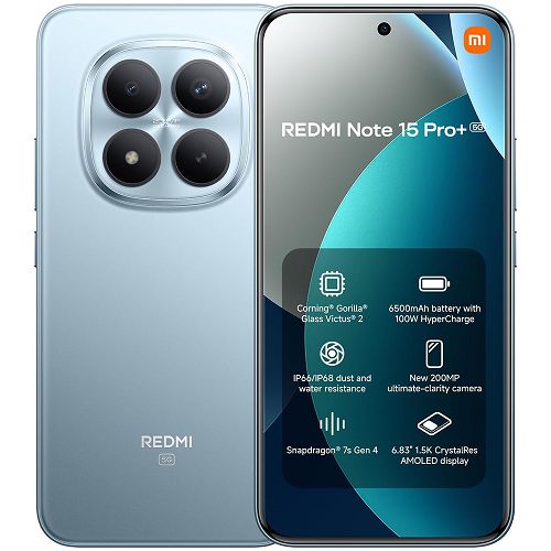Cellulare Xiaomi Redmi Note 15 Pro Plus 5G Italia glacier blue 8+256GB